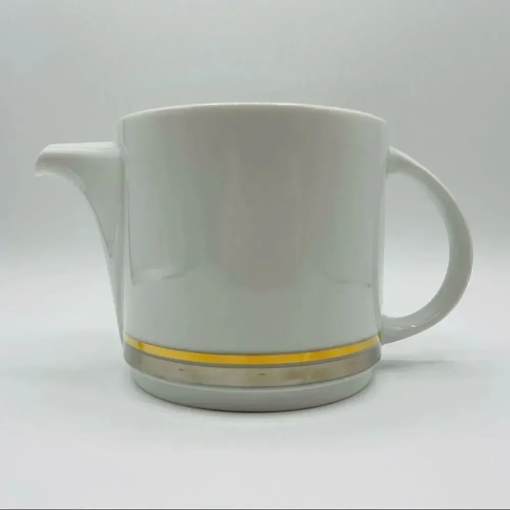 Vintage Mid-Century Thomas Germany Metallic Teapot and Creamer Set
